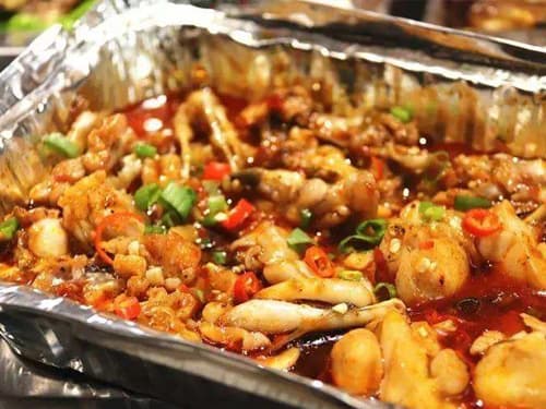 七坊镇锡纸牛蛙